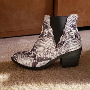 Snake Skin Booties